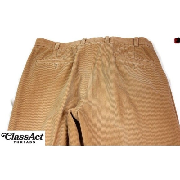 VTG Brooks Brothers Pants Khaki Corduroy Chino Straight Tag Sz 40 X 30 (40 X 29) - Picture 8 of 8